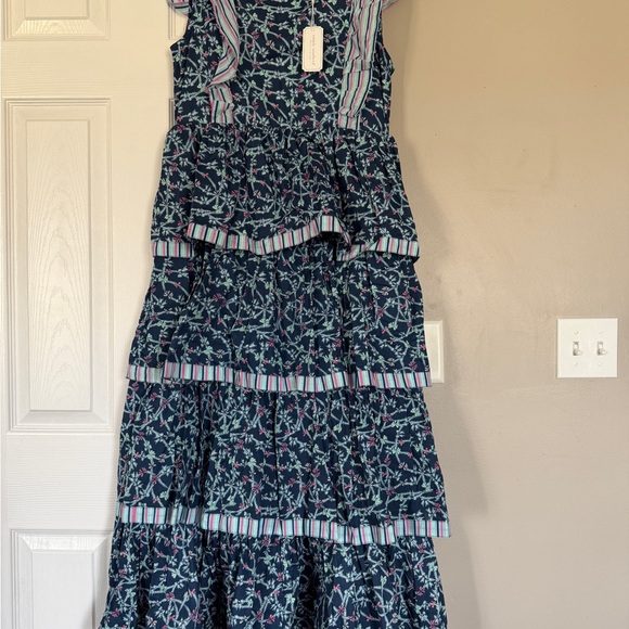 Simply Southern Floral Ruffle Tiered Maxi Dress New NWT Cottagecore - Picture 4 of 12